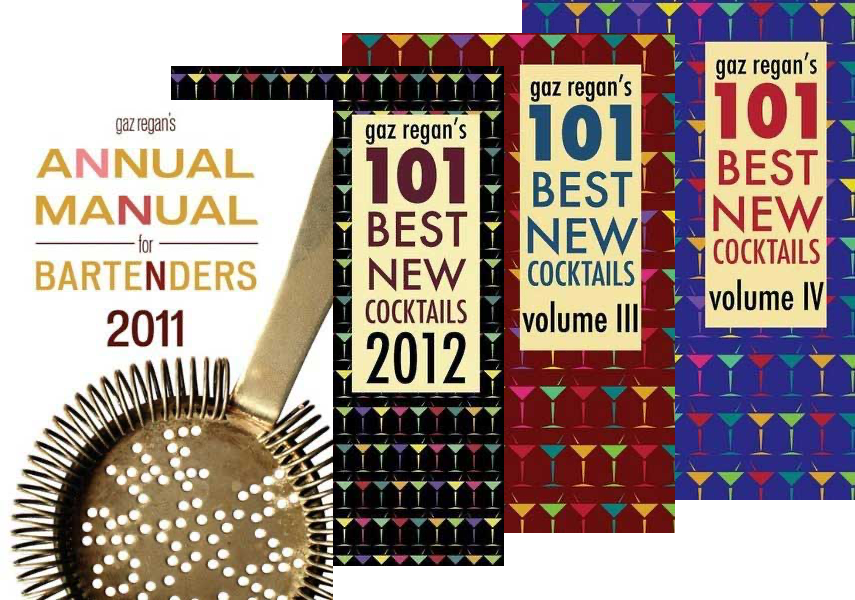 book jackets for the annual print editions of 101 Best New Cocktails